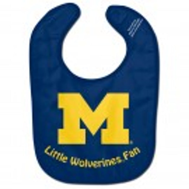 Babero para bebé de los Michigan Wolverines: All Pro Little Fan