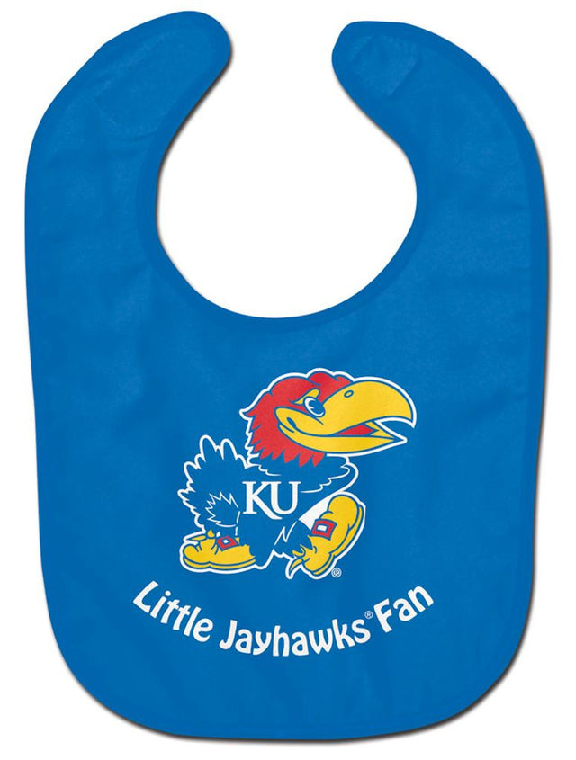 Babero para bebé de los Kansas Jayhawks - All Pro Little Fan