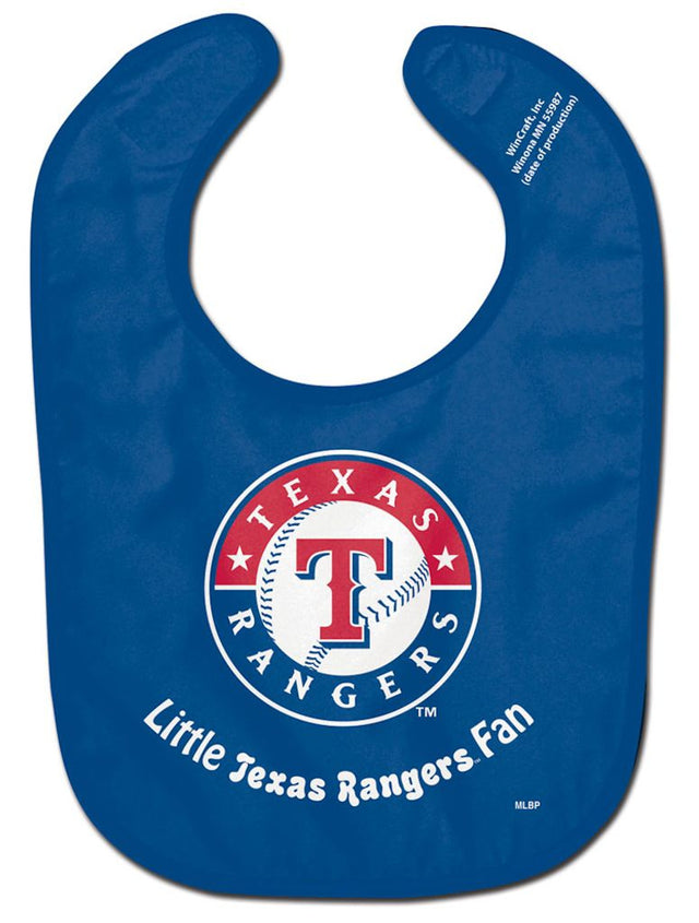 Babero para bebé de los Texas Rangers - All Pro Little Fan