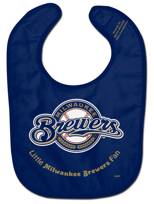 Babero para bebé de los Milwaukee Brewers, estilo profesional