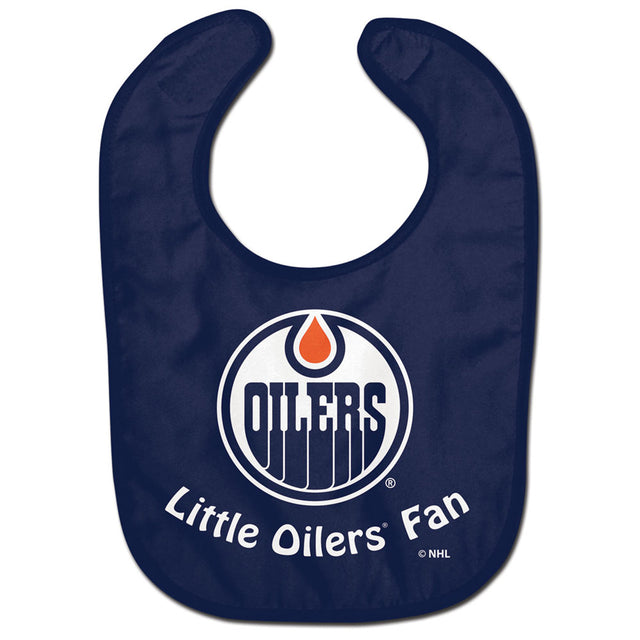 Babero para bebé de los Edmonton Oilers, estilo profesional