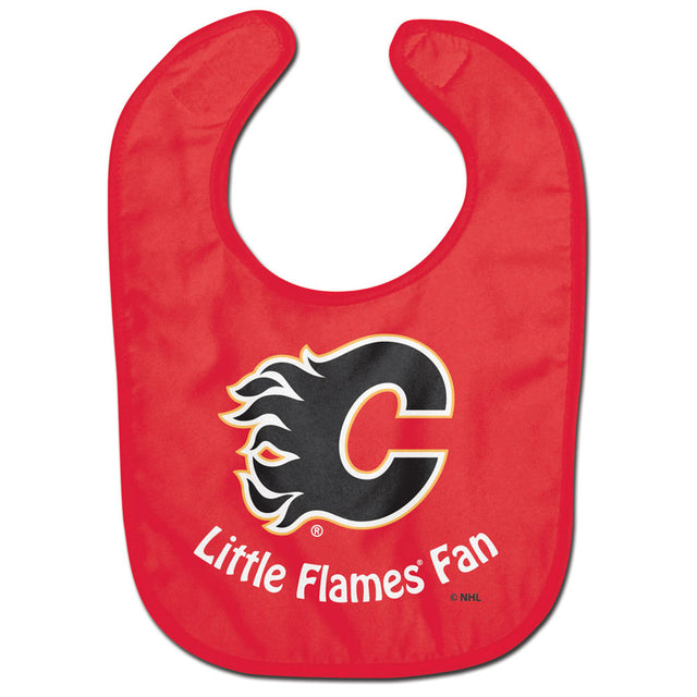 Babero para bebé de estilo profesional de los Calgary Flames