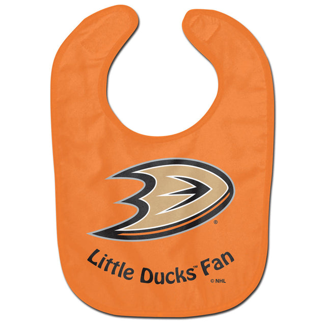 Babero para bebé de los Anaheim Ducks, estilo profesional