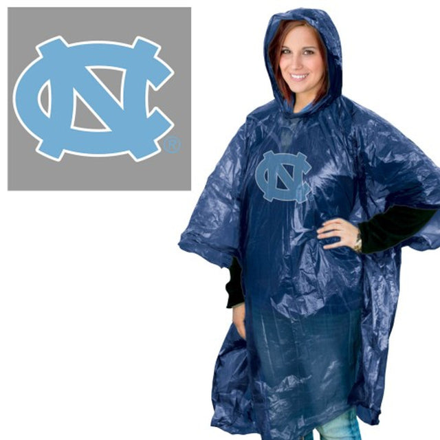 Poncho de lluvia de los Tar Heels de Carolina del Norte