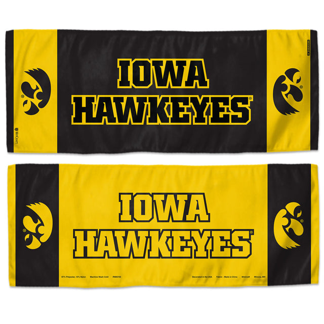 Toalla refrescante de Iowa Hawkeyes de 12 x 30 pulgadas