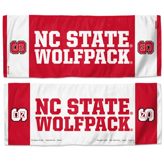 Toalla refrescante de 12 x 30 de North Carolina State Wolfpack