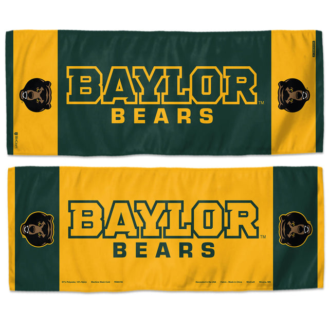 Toalla refrescante de los Baylor Bears de 12 x 30 pulgadas