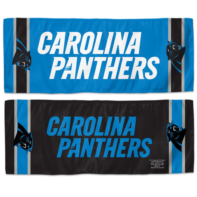 Toalla refrescante de los Carolina Panthers de 12 x 30 pulgadas