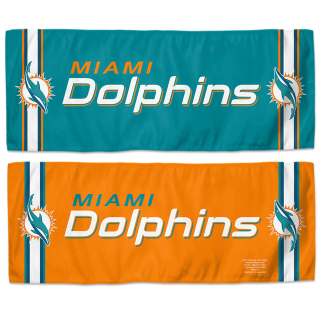 Miami Dolphins Cooling Towel 12x30