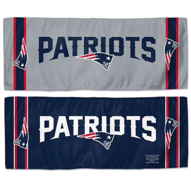 Toalla refrescante de los New England Patriots de 12 x 30 pulgadas