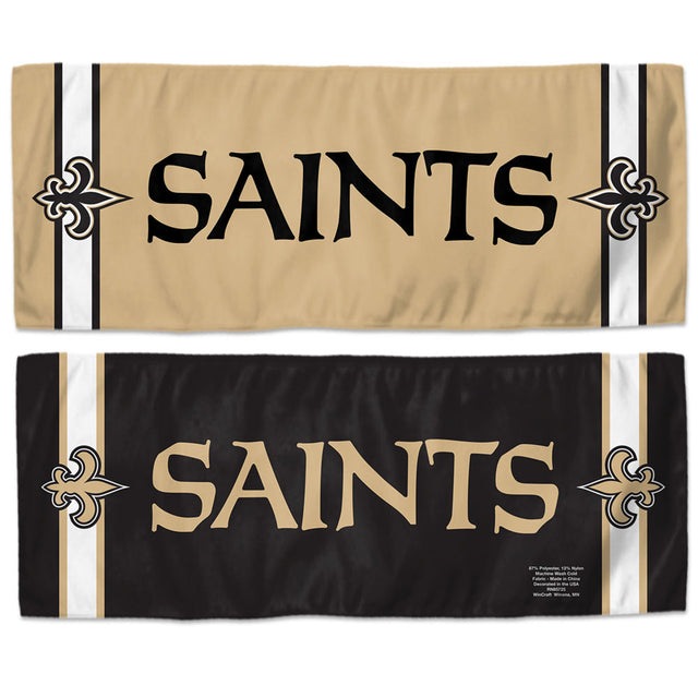 Toalla refrescante de los New Orleans Saints de 12 x 30 pulgadas