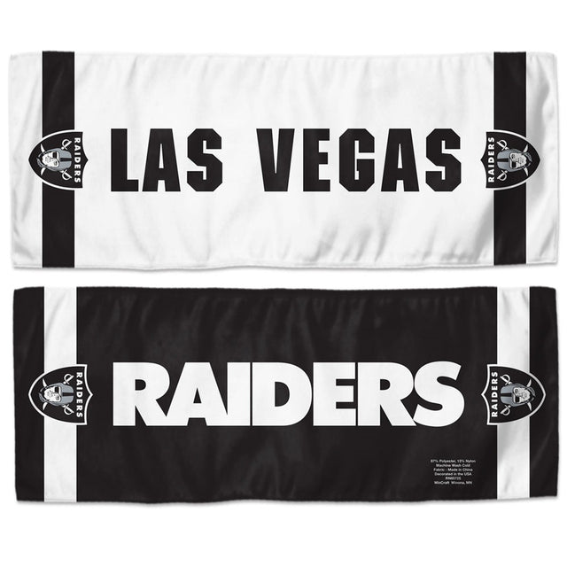 Toalla refrescante de 12 x 30 de los Raiders de Las Vegas