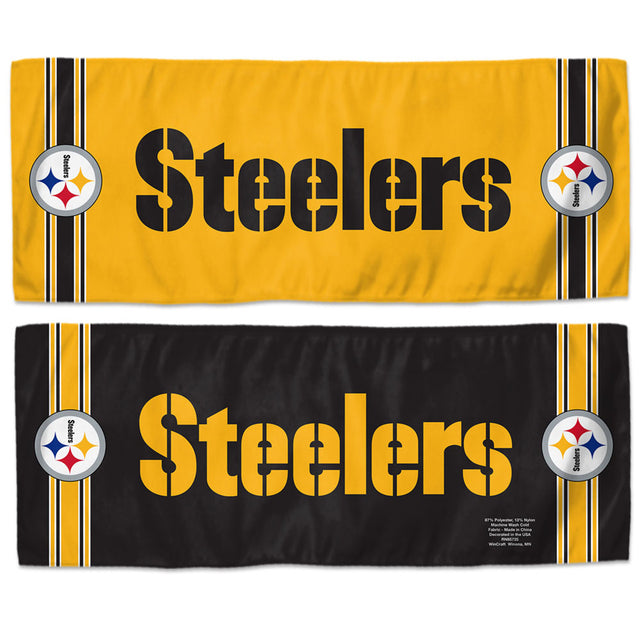 Toalla refrescante de los Pittsburgh Steelers de 12 x 30 pulgadas