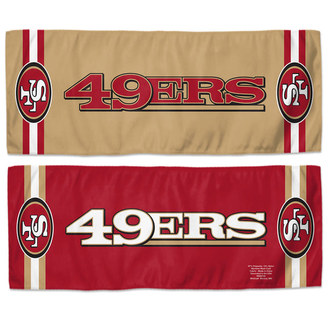 Toalla refrescante de 12 x 30 de los San Francisco 49ers