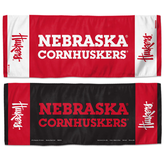 Toalla refrescante de Nebraska Cornhuskers de 12 x 30 pulgadas