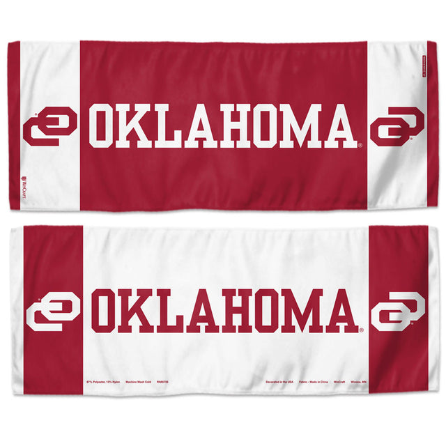 Toalla refrescante de Oklahoma Sooners de 12 x 30 pulgadas