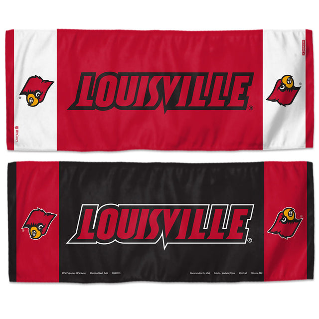 Toalla refrescante de los Louisville Cardinals de 12 x 30 pulgadas