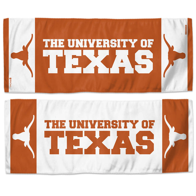 Toalla refrescante de Texas Longhorns de 12 x 30 pulgadas