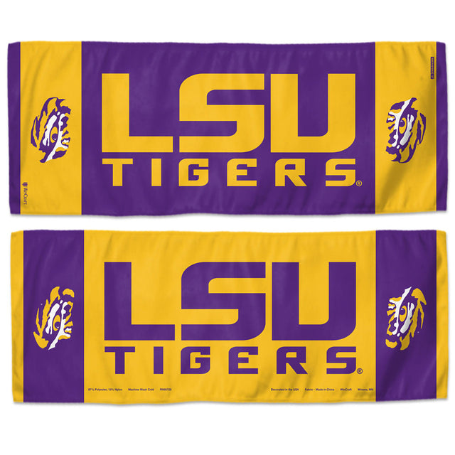 Toalla refrescante de LSU Tigers de 12 x 30 pulgadas