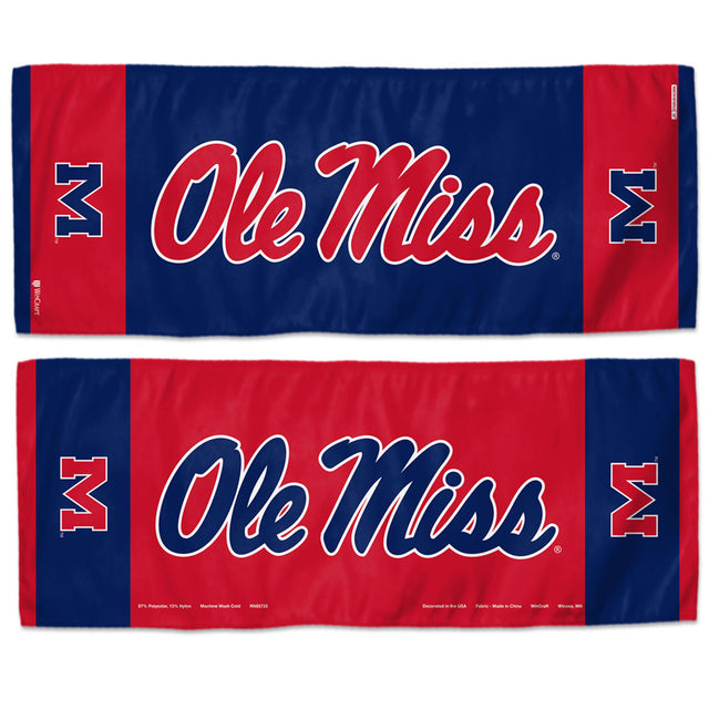 Toalla refrescante de Mississippi Rebels de 12 x 30 pulgadas