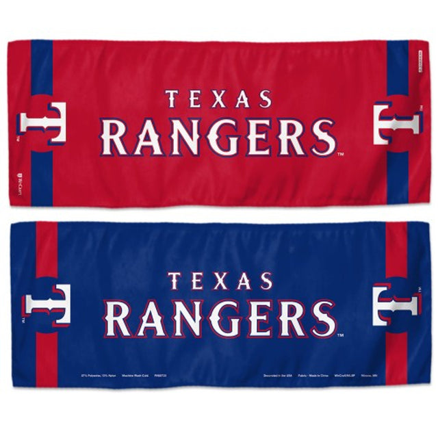 Toalla refrescante de los Texas Rangers de 12 x 30 pulgadas