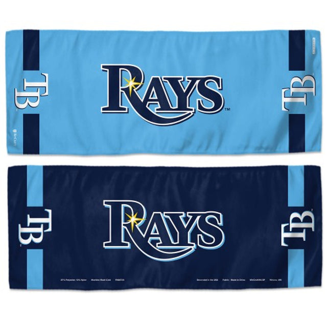 Toalla refrescante de los Tampa Bay Rays de 12 x 30 pulgadas