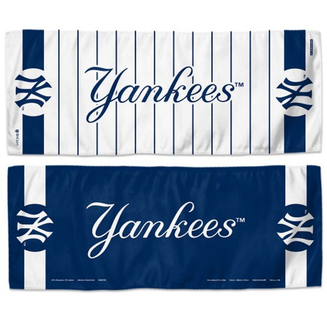 Toalla refrescante de los Yankees de Nueva York de 12 x 30 pulgadas