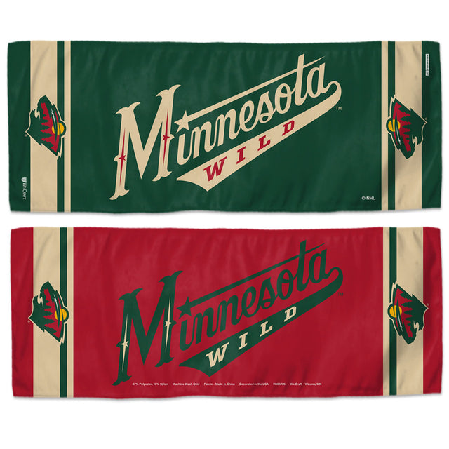 Toalla refrescante Minnesota Wild de 12 x 30 pulgadas