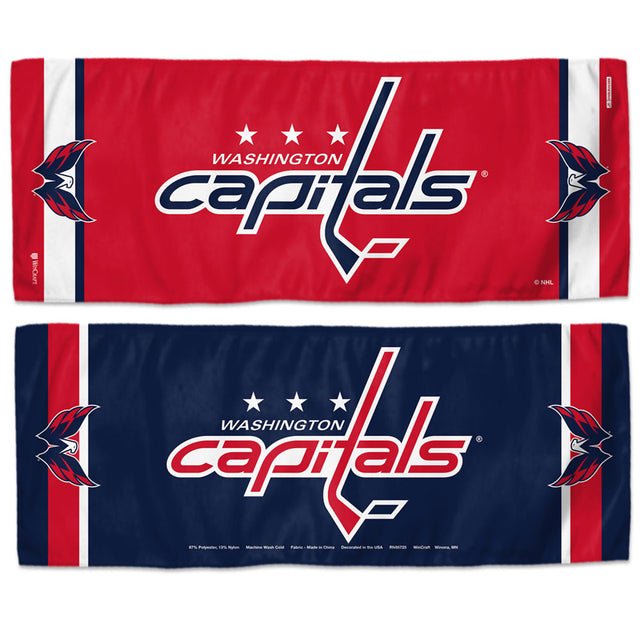 Toalla refrescante de Washington Capitals de 12 x 30 pulgadas