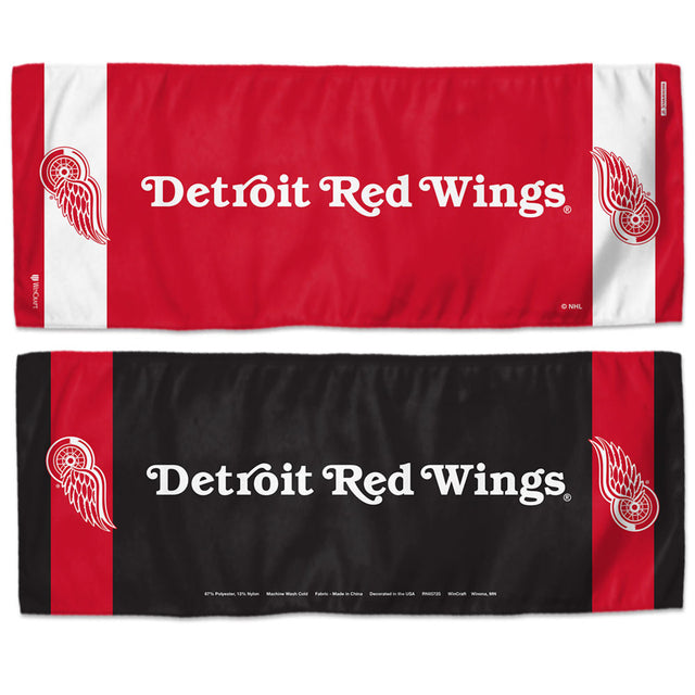 Toalla refrescante de los Detroit Red Wings de 12 x 30 pulgadas