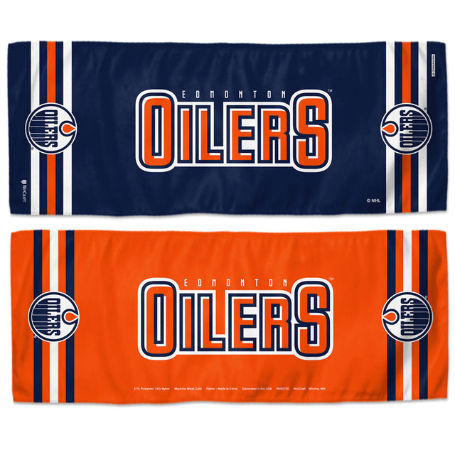 Toalla refrescante de 12 x 30 de los Edmonton Oilers