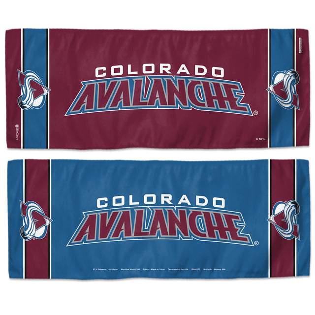 Toalla refrescante Colorado Avalanche de 12 x 30 pulgadas