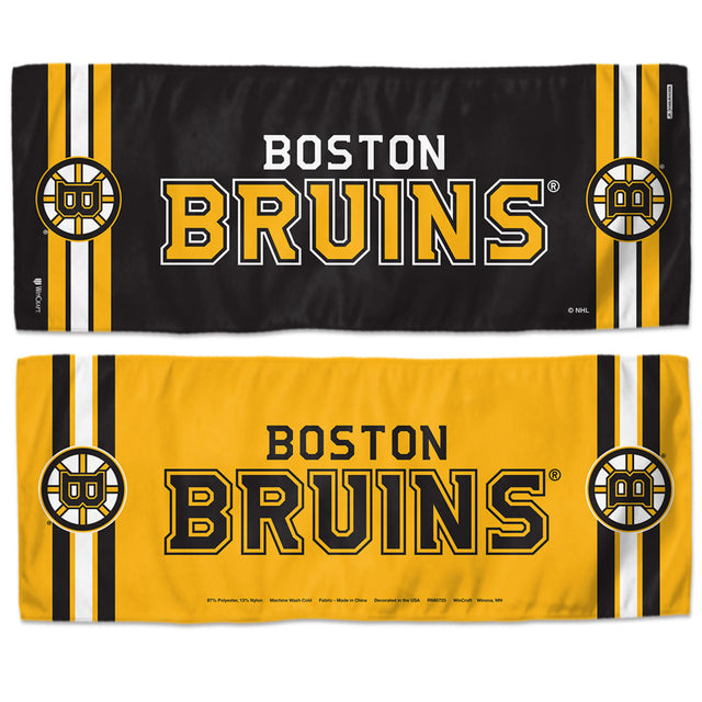 Toalla refrescante de los Boston Bruins de 12 x 30 pulgadas