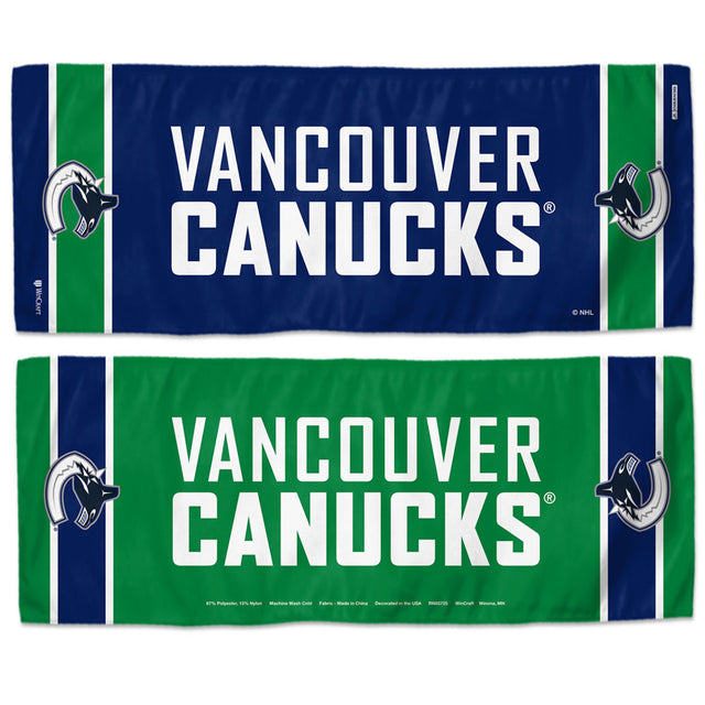 Toalla refrescante de Vancouver Canucks de 12 x 30 pulgadas