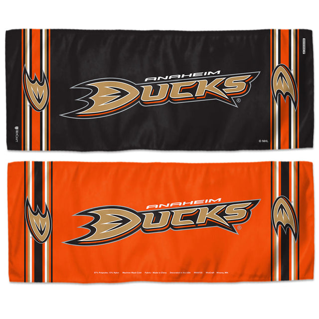 Toalla refrescante de los Anaheim Ducks de 12 x 30 pulgadas