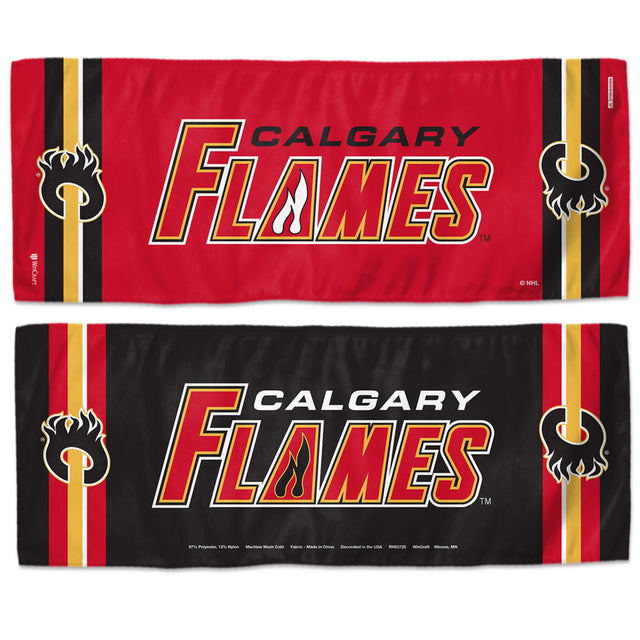 Toalla refrescante de Calgary Flames de 12 x 30 pulgadas