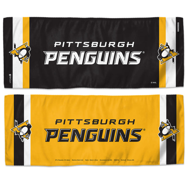 Toalla refrescante de los Pittsburgh Penguins de 12 x 30 pulgadas