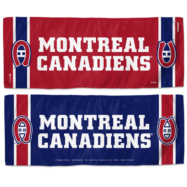 Toalla refrescante de los Montreal Canadiens de 12 x 30 pulgadas