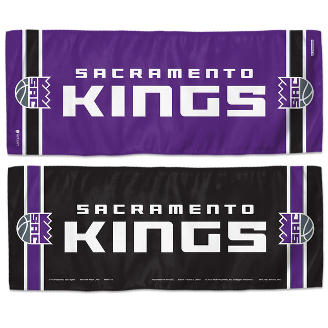 Toalla refrescante de los Sacramento Kings de 12 x 30 pulgadas