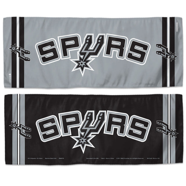 Toalla refrescante de los San Antonio Spurs de 12 x 30 pulgadas