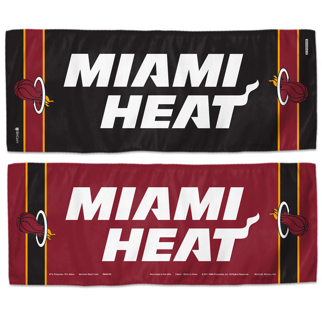 Toalla refrescante Miami Heat de 12 x 30 pulgadas