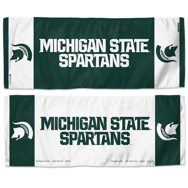 Toalla refrescante de 12 x 30 de los Spartans de Michigan State