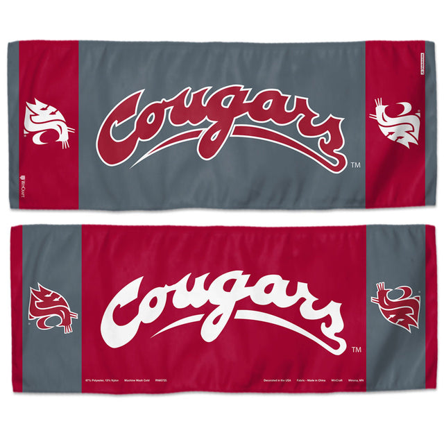 Toalla refrescante de los Washington State Cougars de 12 x 30 pulgadas