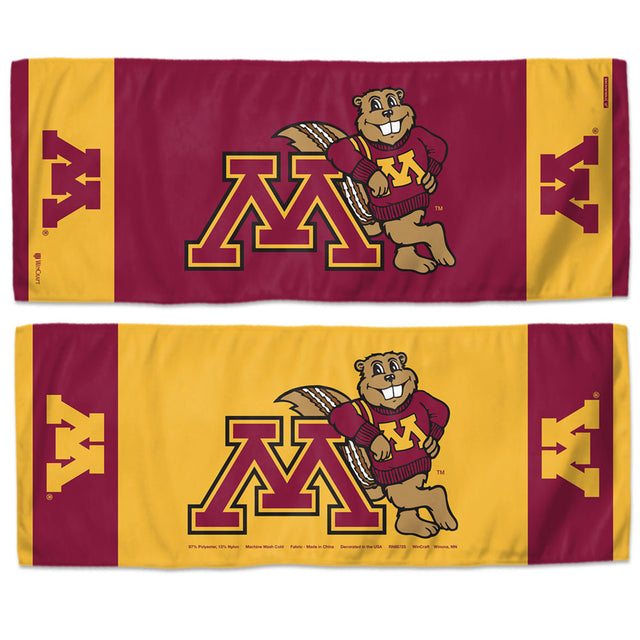 Toalla refrescante de Minnesota Golden Gophers de 12 x 30 pulgadas