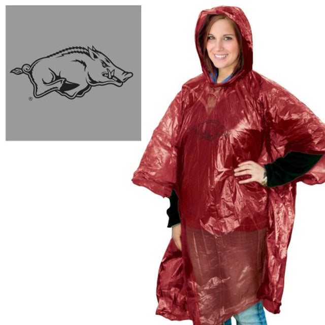 Poncho de lluvia de los Arkansas Razorbacks