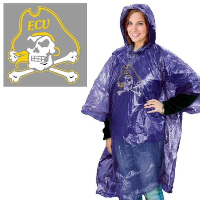 Poncho de lluvia de los Piratas de Carolina del Este