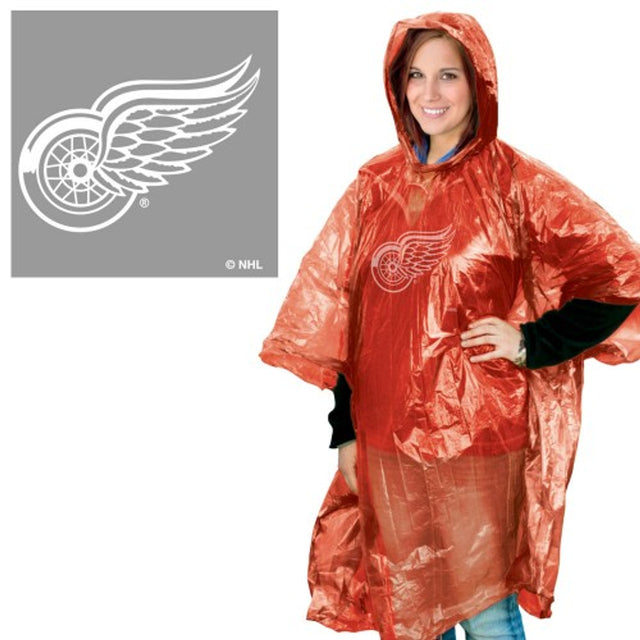 Poncho de lluvia de los Detroit Red Wings