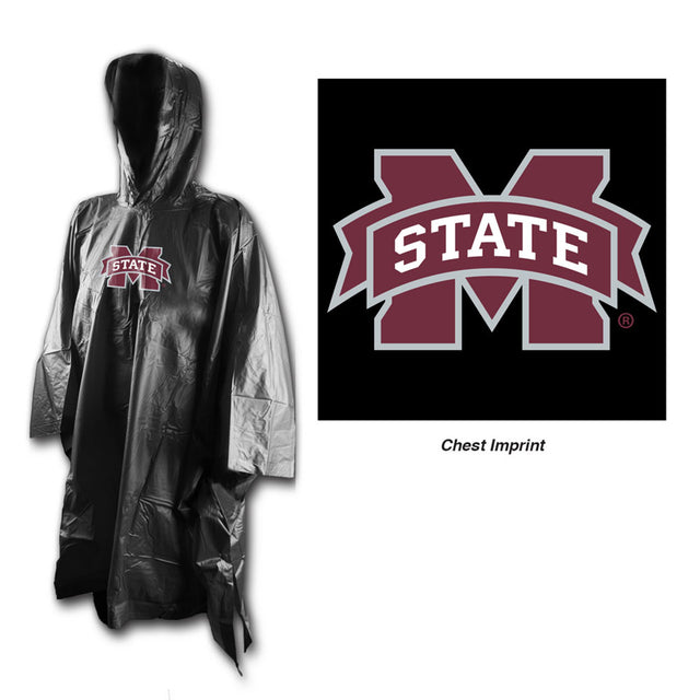 Poncho de lluvia de los Mississippi State Bulldogs