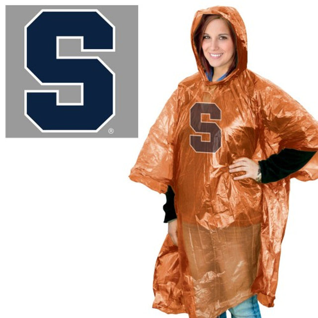 Poncho de lluvia de color naranja Syracuse