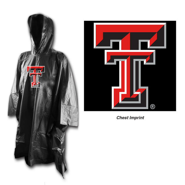 Poncho de lluvia de los Texas Tech Red Raiders